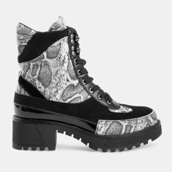 LADIES FASHIONOVA SNAKESKIN LOOK BOOT - Picture 15 of 15